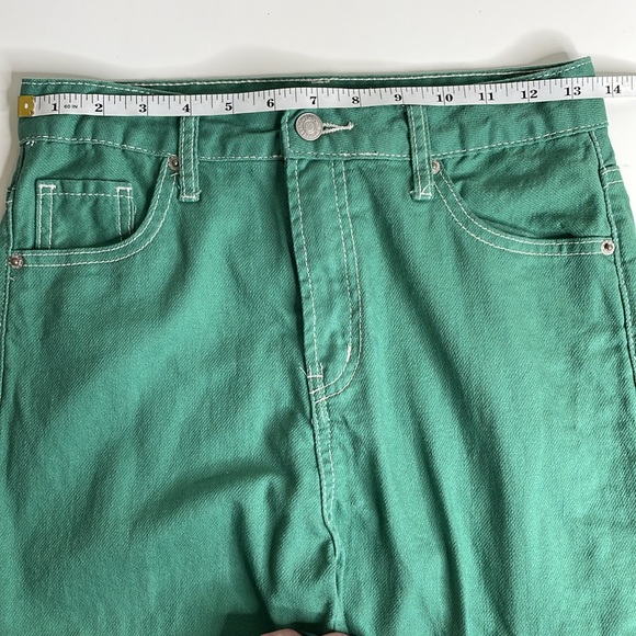 S.O.N.G 90’s Boyfriend Cargo Pants High Rise Green Size 1/25 - Picture 12 of 15